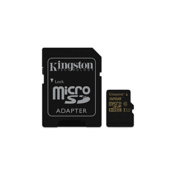 Карта пам'яті Kingston microSDHC 32GB Class 10 R90/W45MB/s + адаптер SD